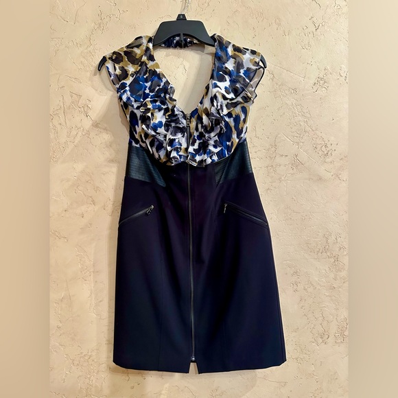 Laundry by Shelli Segal Ruffle Halter Dress - Picture 1 of 6